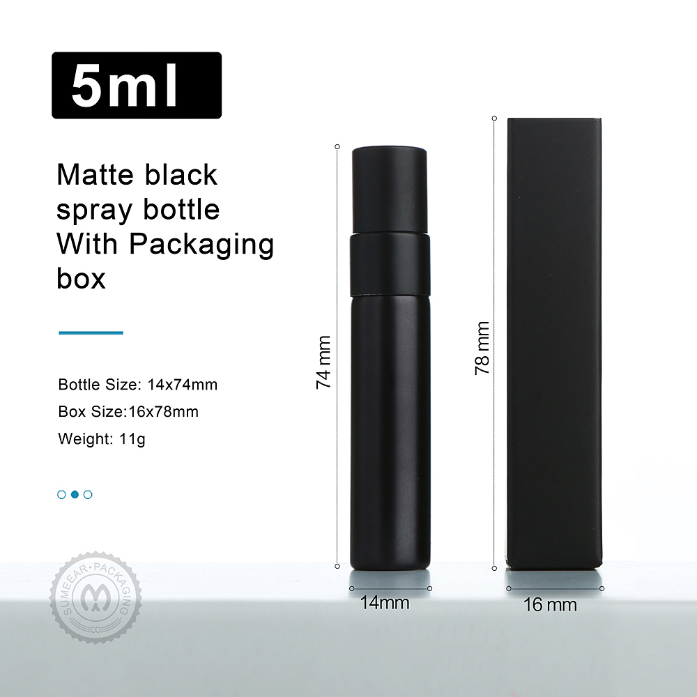 50/100pcs 5ml Matte Black Perf - Perfume Fragrance Difference บทวิจารณ์และราคา