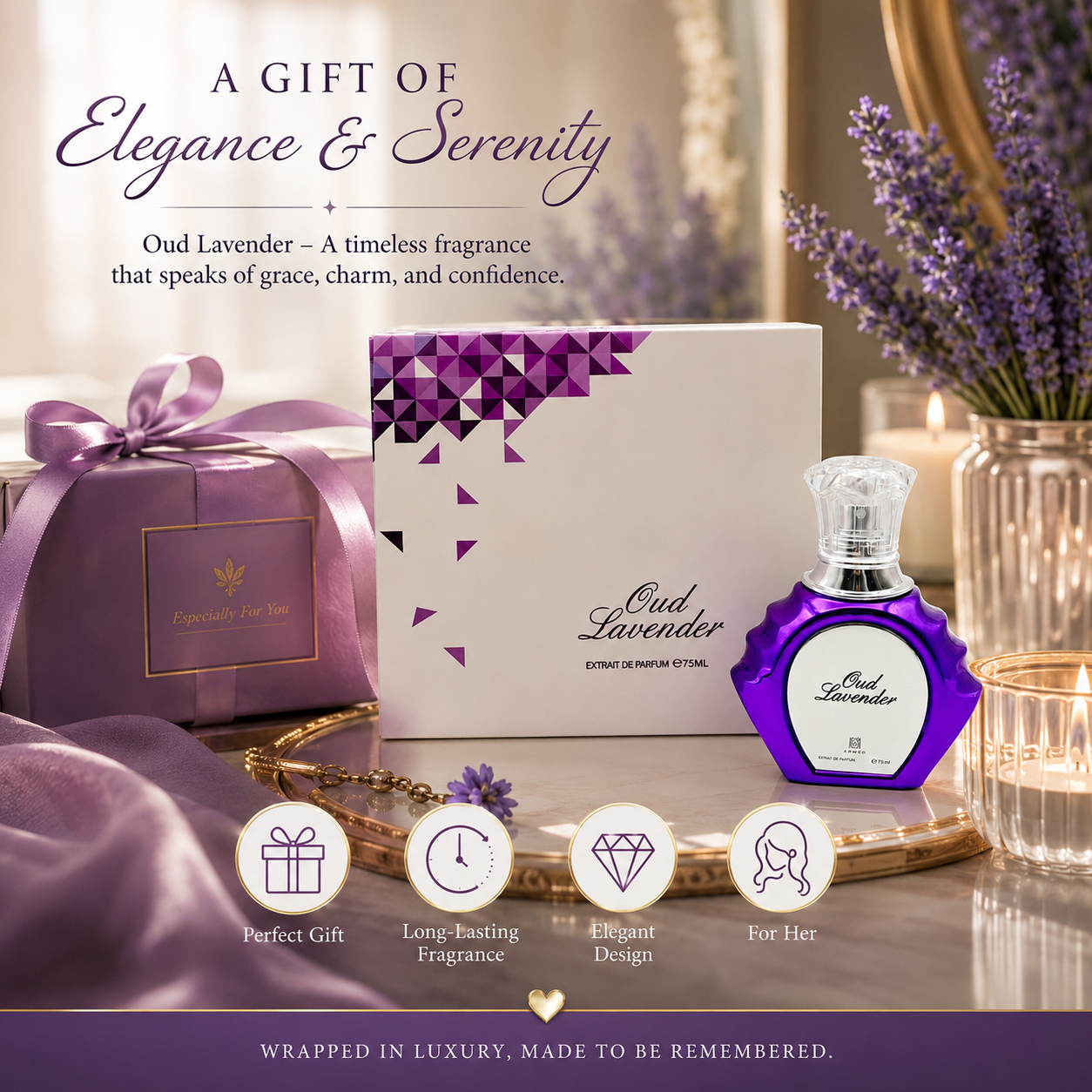 Lux Oud Lavender Extrait De Pa - Perfume Adrien Fragrance บทวิจารณ์และราคา