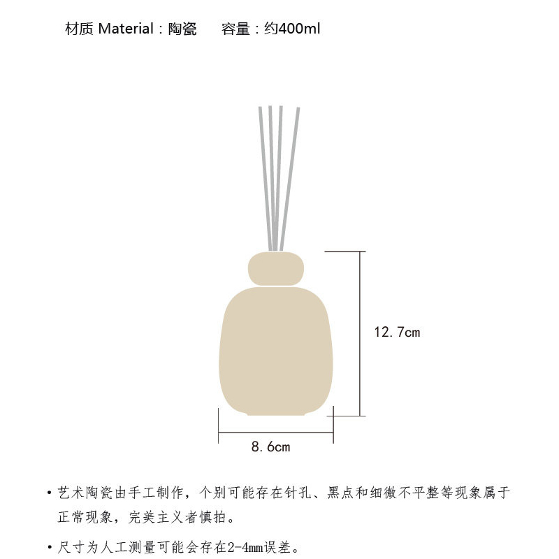 Ceramic Aromatherapy Bottle Re - Perfume Fragrance For Room บทวิจารณ์และราคา