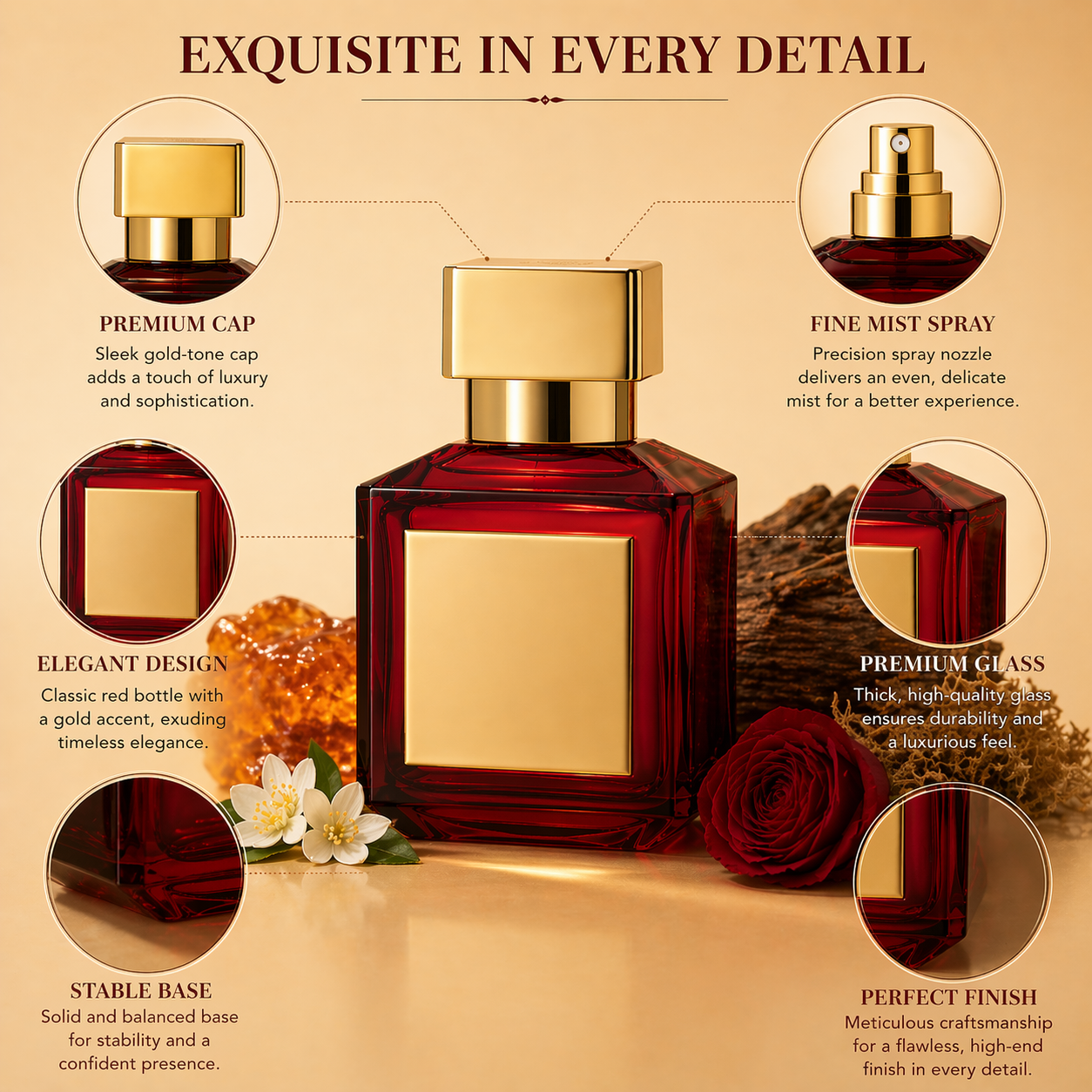 Rouge 540 Eau De Parfum Luxury - Perfume Adrien Fragrance บทวิจารณ์และราคา