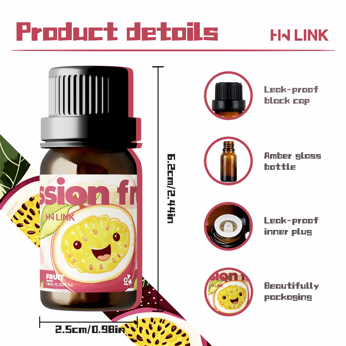 Passion Fruit Essential Oil 10 - Passion Fragrance Perfume บทวิจารณ์และราคา