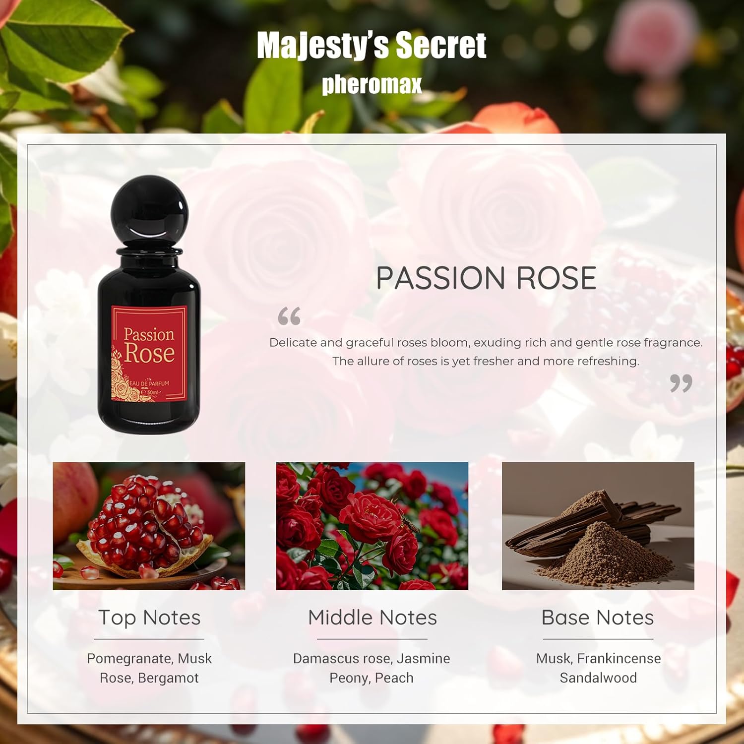 Passion Rose Perfume for Women - Passion Fragrance Perfume บทวิจารณ์และราคา